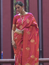 Satin Silk Banarasi Saree for Women