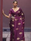 Satin Silk Banarasi Saree for Women