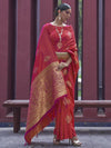 Satin Silk Banarasi Saree for Women