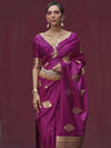Satin Silk Banarasi Saree for Women