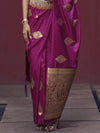 Satin Silk Banarasi Saree for Women