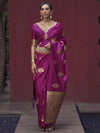 Satin Silk Banarasi Saree for Women