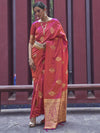Satin Silk Banarasi Saree for Women