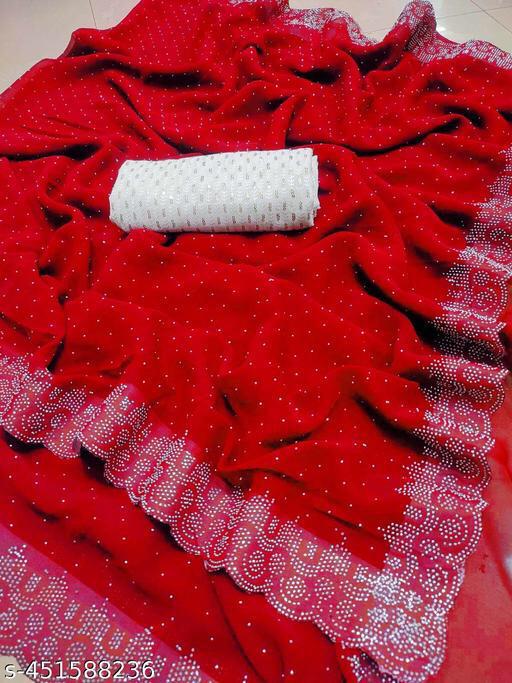 Designer Party Wear Saree Fabrics Georgette Saree