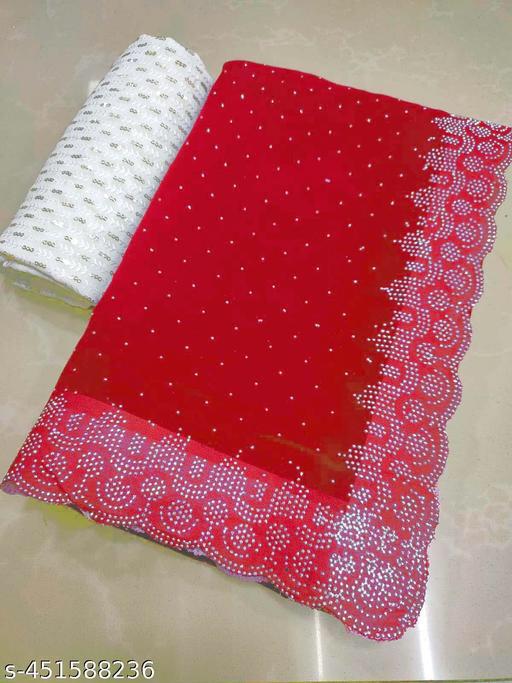 Designer Party Wear Saree Fabrics Georgette Saree