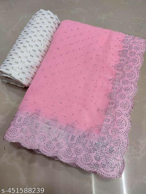 Designer Party Wear Saree Fabrics Georgette Saree