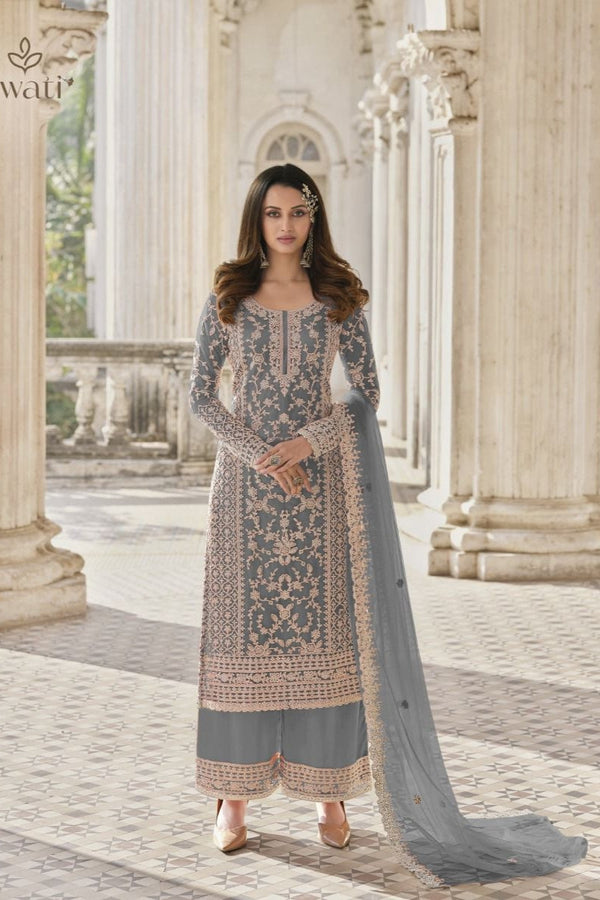 Heavy Butterfly Net with Embroidery & Coding Work & Sleeves Heavy Butterflies Net