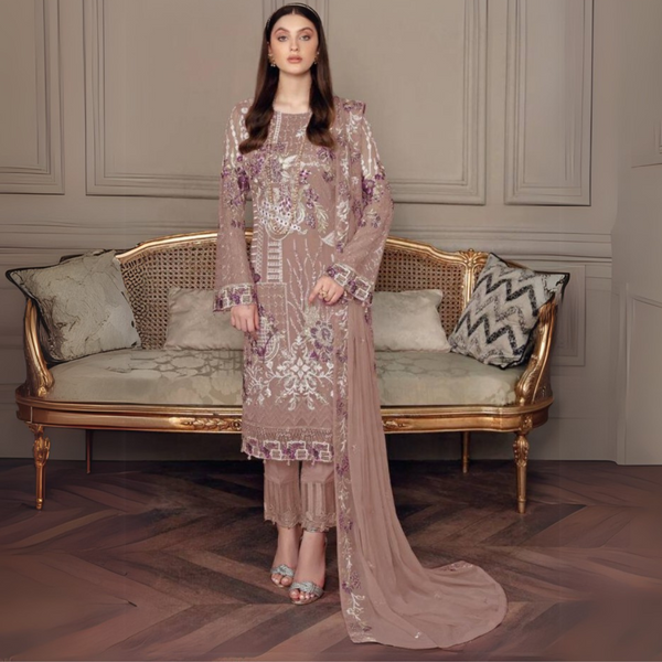 Dazzling Dream: Georgette Sequence Embroidery Top Set