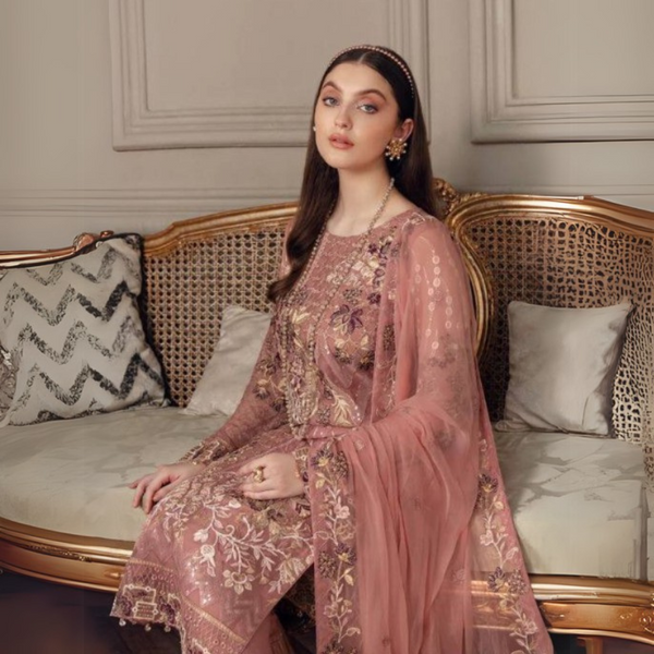 Dazzling Dream: Georgette Sequence Embroidery Top Set