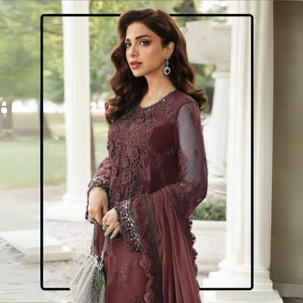 Premium Fox Georgette 3-Piece Suit