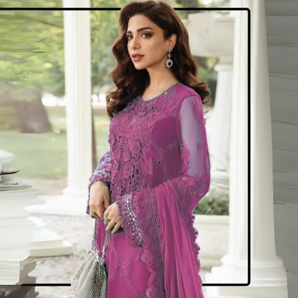 Premium Fox Georgette 3-Piece Suit