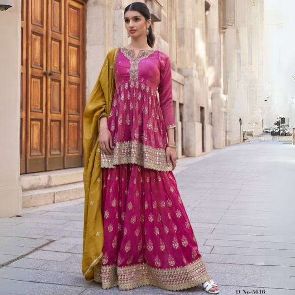 Luxurious Simmer Embroidered Masterpiece Suit