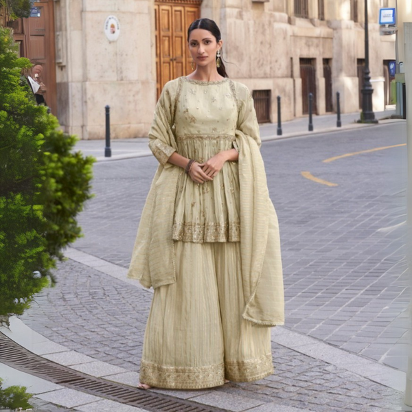 Luxurious Simmer Embroidered Masterpiece Suit