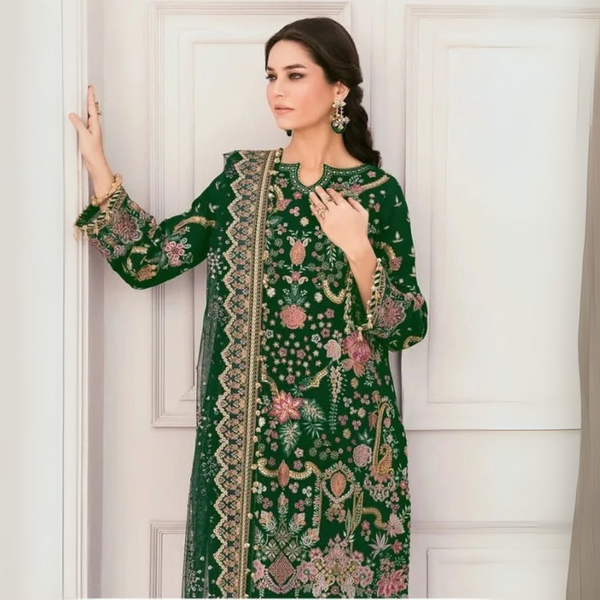 Stitched Party Wear 3-Piece Set