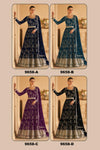 Sequins Work Embroidered PrussianAnarkali Suit