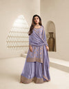Luxury Jacquard Silk Plazo Set with Dupatta