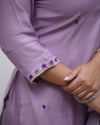 Lavender Rayon Printed Salwar Kameez