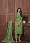 Latest Net Embroidered Stone Work Trouser Suit