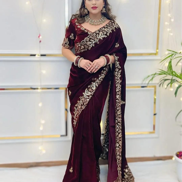 Designer Winter Saree Collection