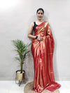Shimmer Silk Saree with Stitched Blouse