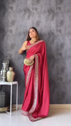 Heavy Vichitra Fabric Party Wear Saree