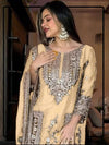 Chinnon with Heavy Embroidery Coding Dori-Sequence work Suit