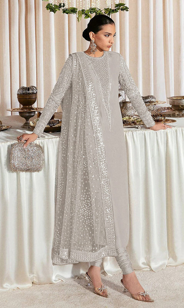 Premium Sequins Embroidered Georgette Suit