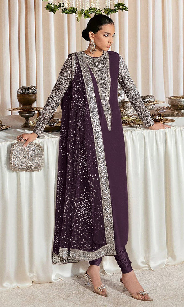 Premium Sequins Embroidered Georgette Suit
