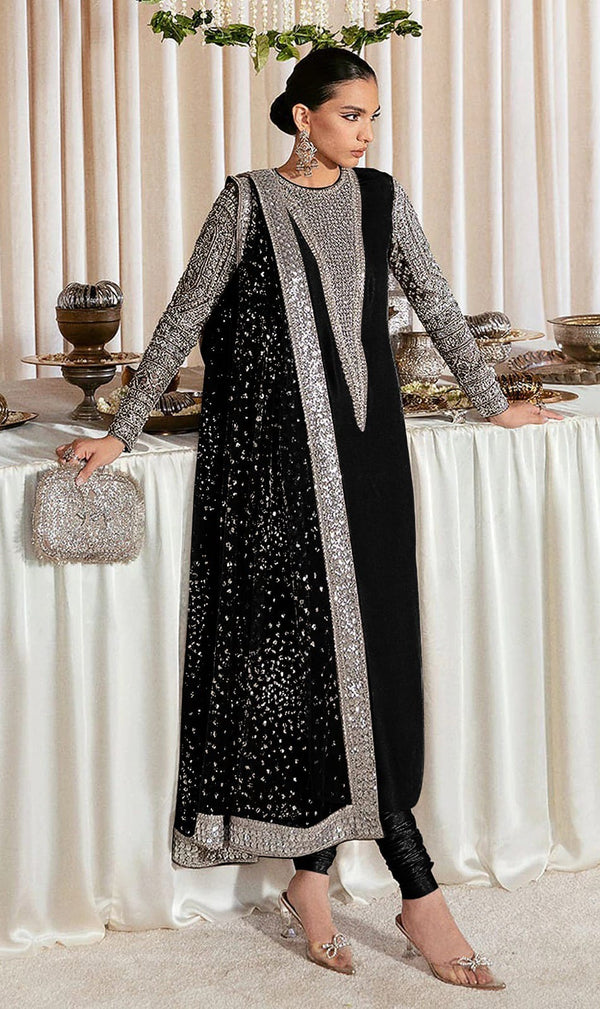 Premium Sequins Embroidered Georgette Suit