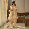 Fancy Roman Silk Sequin Embroidered Cotton Work Suit