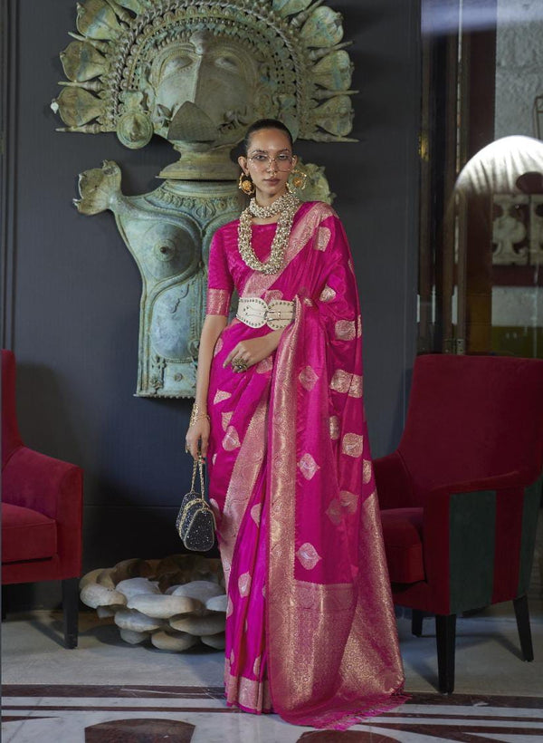 Party Wear Weaving Pure Satin Saree