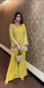 Exquisite Sequence Embroidery Top Plazzo Set with Unparalleled Elegance