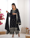Zari Embroidered with Intricate Sequins Suit