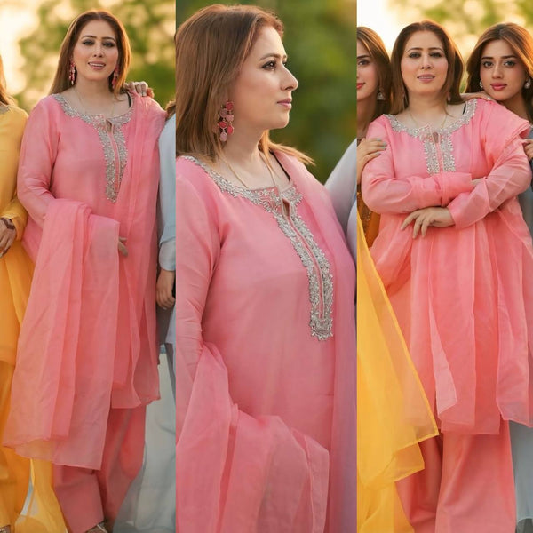 Designer Embroidered Faux Georgette Suit