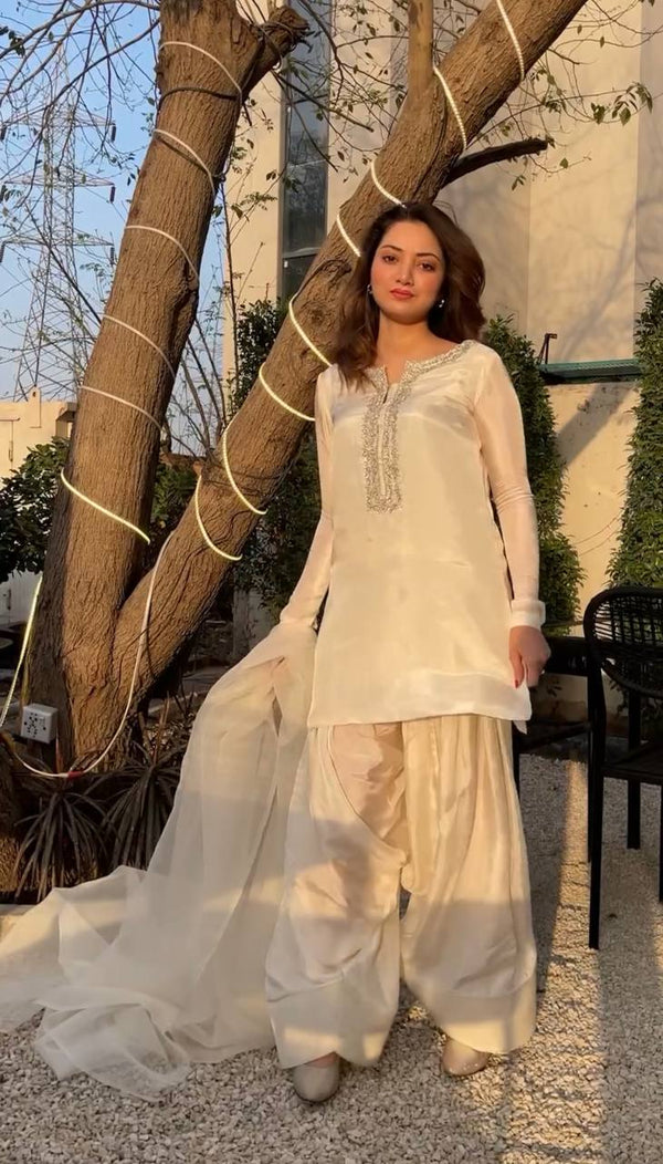 Designer Embroidered Faux Georgette Suit