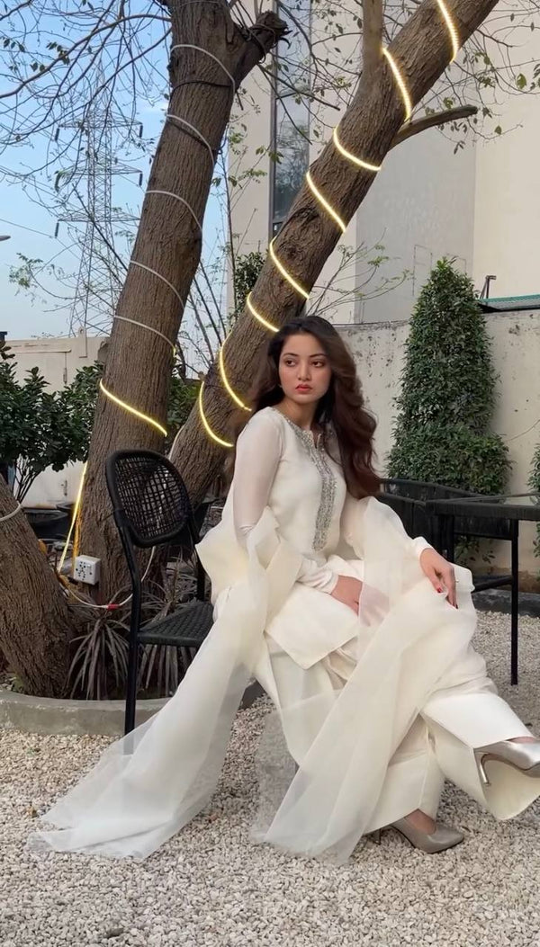 Designer Embroidered Faux Georgette Suit