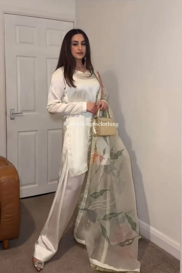 Japan Satin SilkDesigner Party Look Set