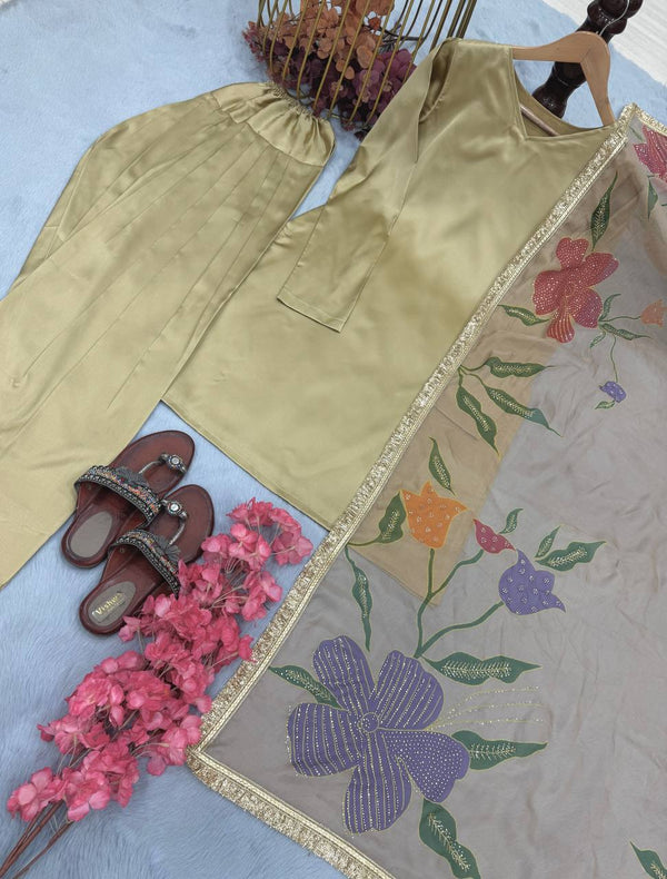 Japan Satin SilkDesigner Party Look Set