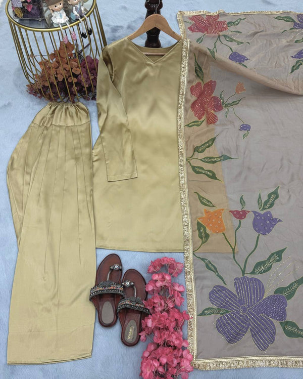 Japan Satin SilkDesigner Party Look Set