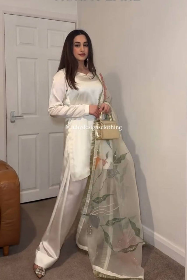 Japan Satin SilkDesigner Party Look Set