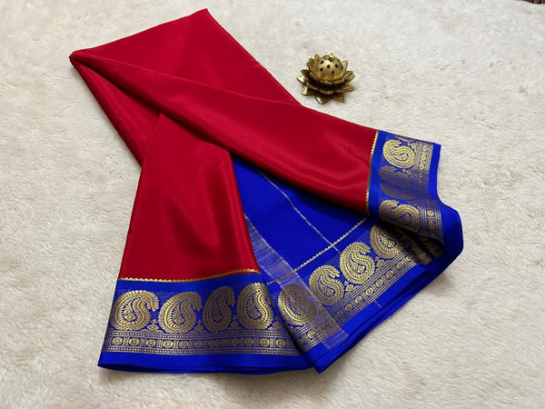 Semi Mysore Crepe Silk Saree
