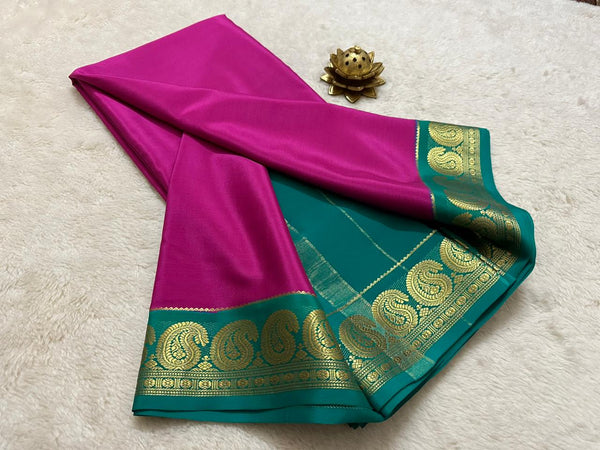 Semi Mysore Crepe Silk Saree