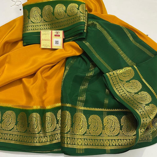 Semi Mysore Crepe Silk Saree