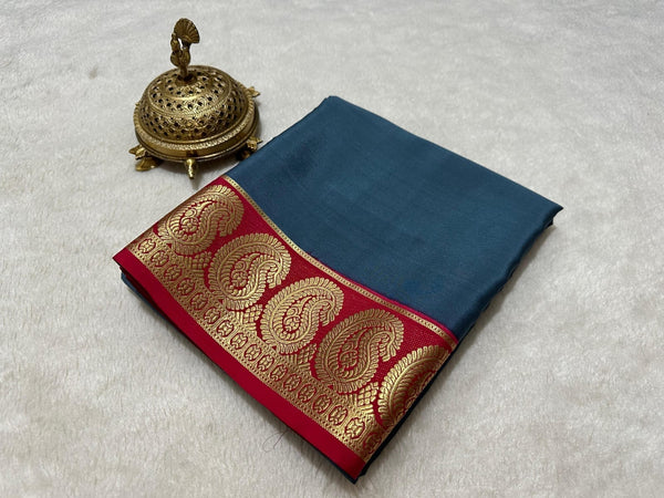 Semi Mysore Crepe Silk Saree