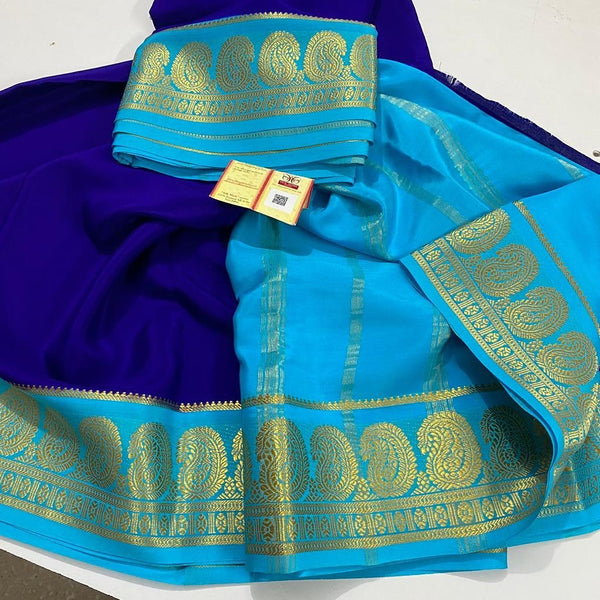 Semi Mysore Crepe Silk Saree