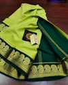 Semi Mysore Crepe Silk Saree