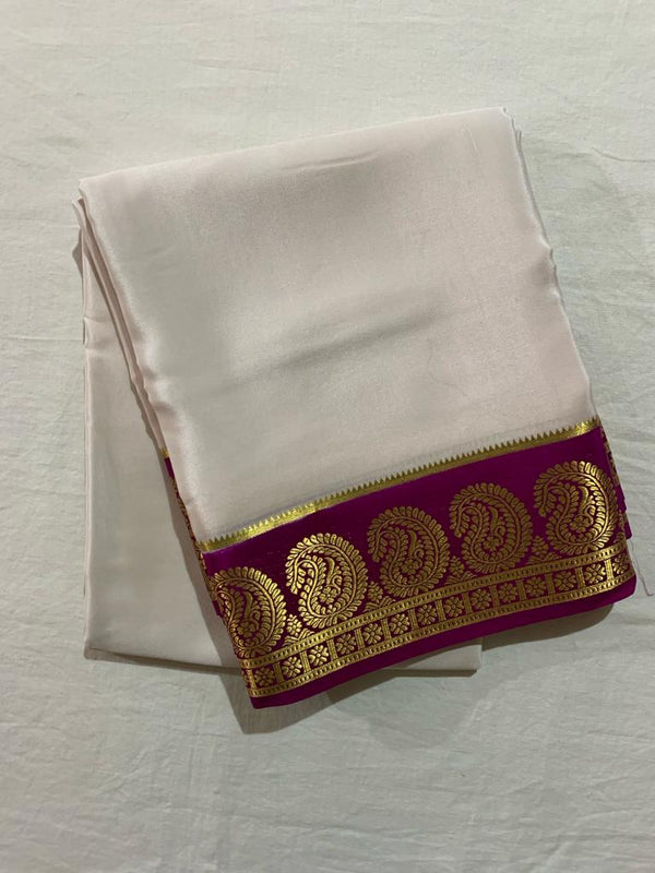 Semi Mysore Crepe Silk Saree