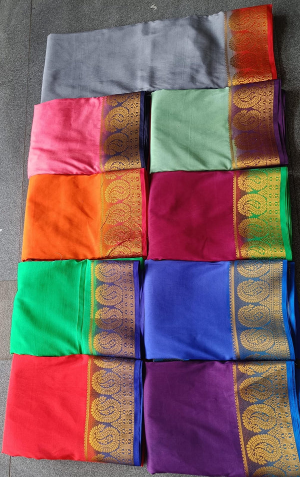 Semi Mysore Crepe Silk Saree