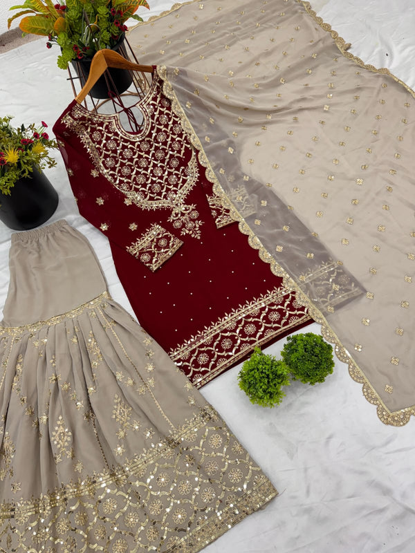 Elegant Sequin Embroidered Dress