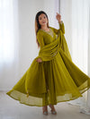 Elegant 3-Piece Fox Georgette Anarkali
